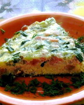 Омлет с кефиром