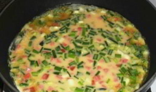 омлет с кефиром