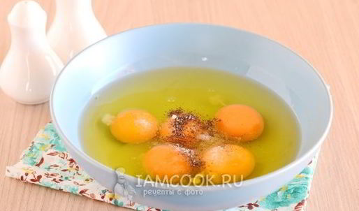 омлет с колбасой в духовке