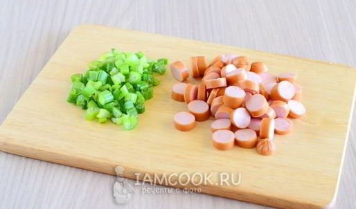 омлет с колбасой в духовке