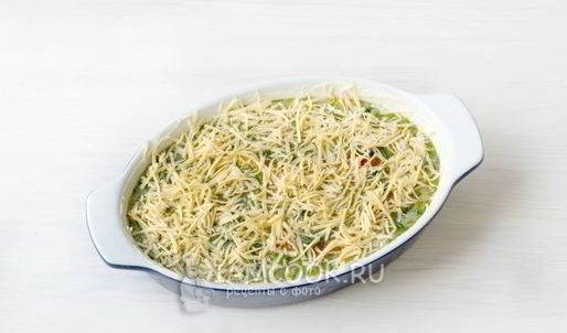 омлет с помидорами, кабачками и сыром в духовке