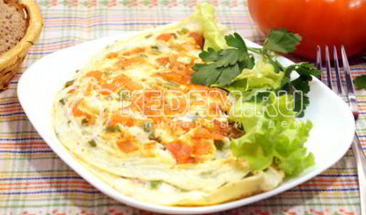 омлет с помидорами неаполитанский