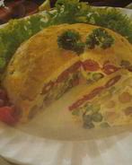 Омлет с салями