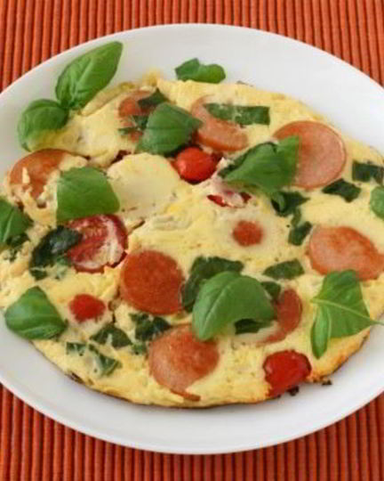 Рецепт омлета с сосиской