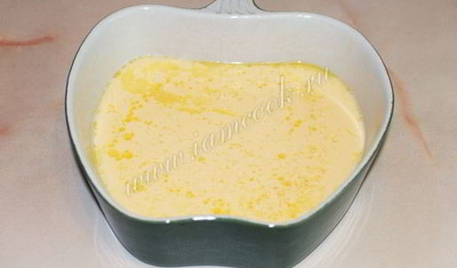 омлет в духовке с молоком