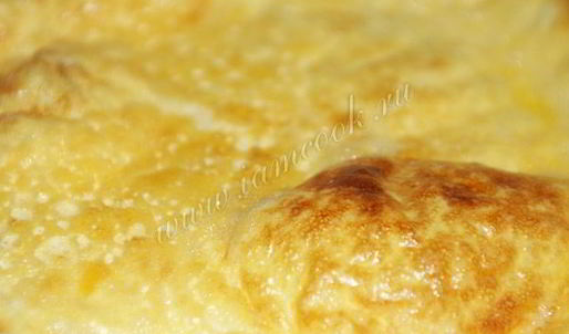 омлет в духовке с молоком