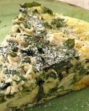 Полезный омлет со шпинатом и брынзой