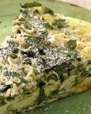 Полезный омлет со шпинатом и брынзой