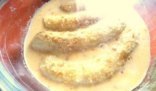 сладкий омлет с бананами