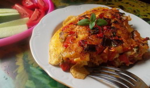 сытный омлет