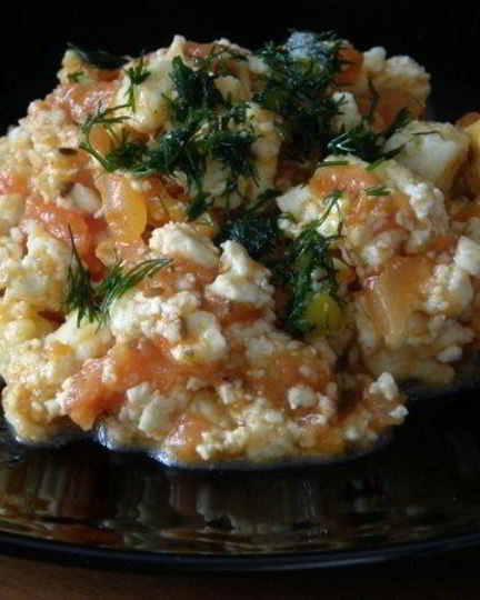 Рецепт вегетарианского омлета без яиц