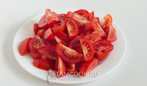 вегетарианский омлет с адыгейским сыром