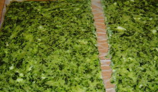 закуска из омлета, сыра и красной рыбы