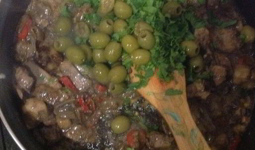 острая закуска из куриной печени