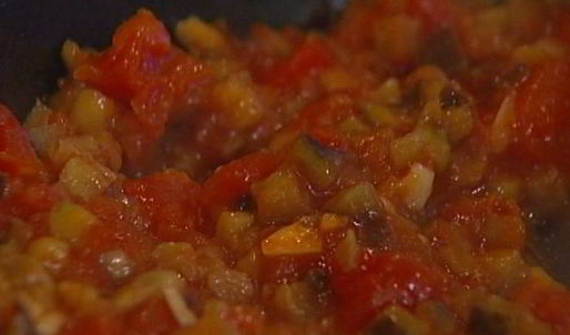 паккери с баклажанами и помидорами