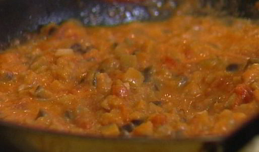 паккери с баклажанами и помидорами