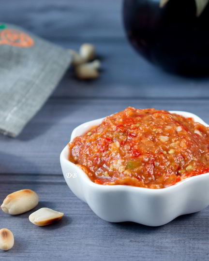 Рецепт баклажанно-перечного паштет с орехами