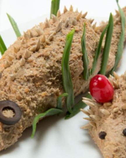 Рецепт ежиков из печеночного паштета