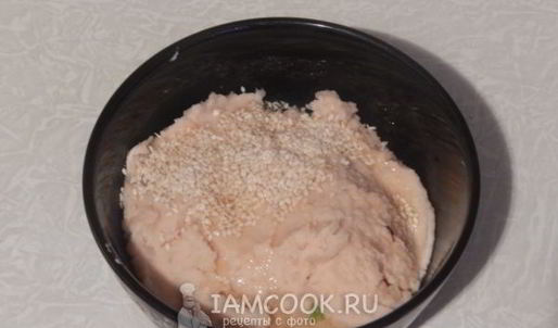 паштет из фасоли с кунжутом