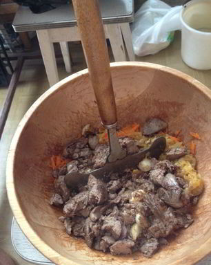 Паштет из говяжьей печени и легкого