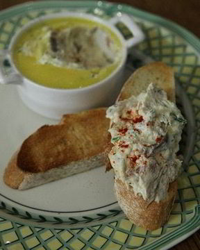 Паштет из копченой скумбрии