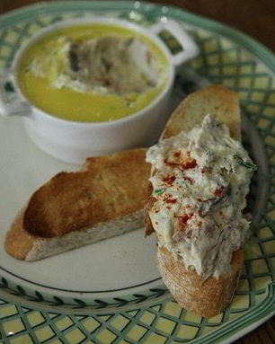 Паштет из копченой скумбрии