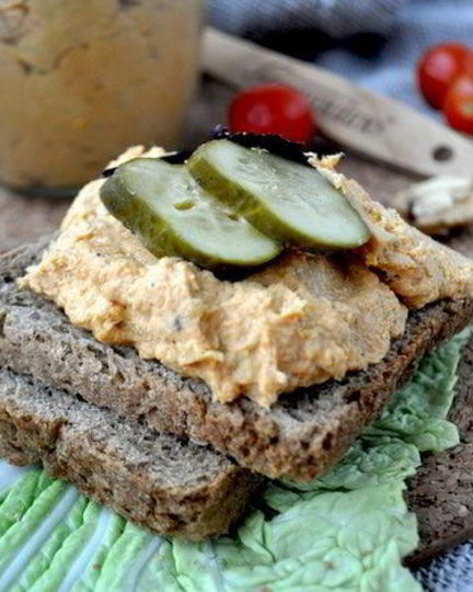 Рецепт паштета из куриной грудки с тыквой и грецкими орехами