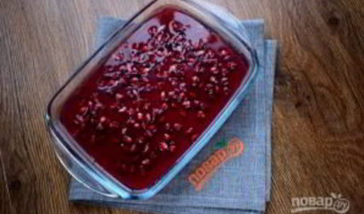 паштет из куриной печени с коньяком и гранатовым желе