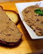 Паштет из куриной печени с вешенками