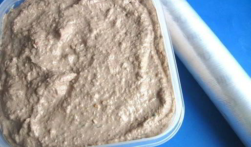 паштет из куриной печени в ежевичном желе