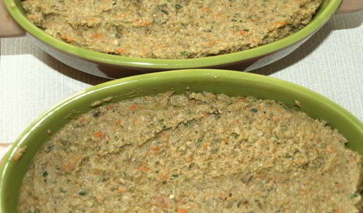 паштет из маша с баклажанами и кунжутно-ореховой пастой