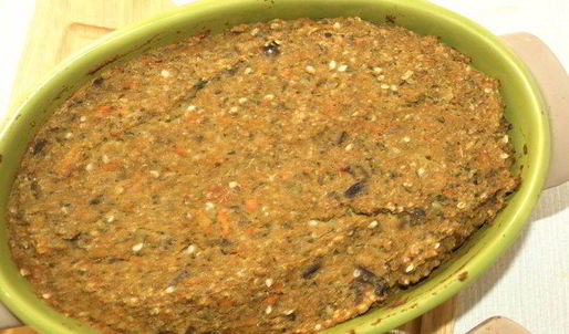 паштет из маша с баклажанами и кунжутно-ореховой пастой