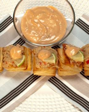 Паштет из пикши с хлебом и сладким перцем