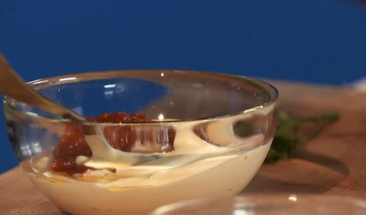 паштет из пикши с хлебом и сладким перцем