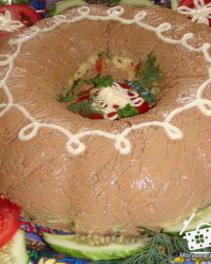 Рецепт паштета с куриной печенью и сыром