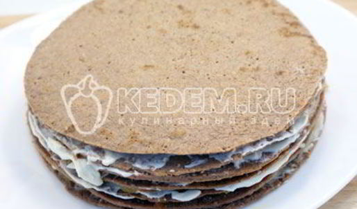 блинный торт с печенью