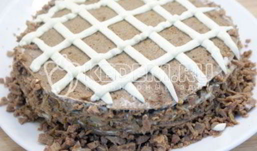 блинный торт с печенью