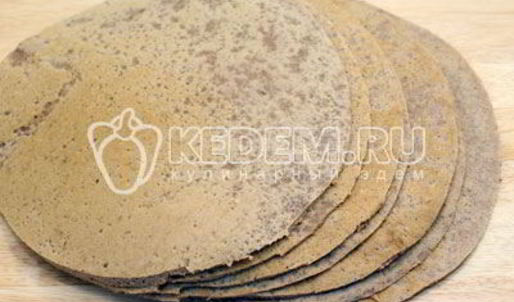 блинный торт с печенью