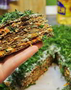 Печеночный торт с грибами