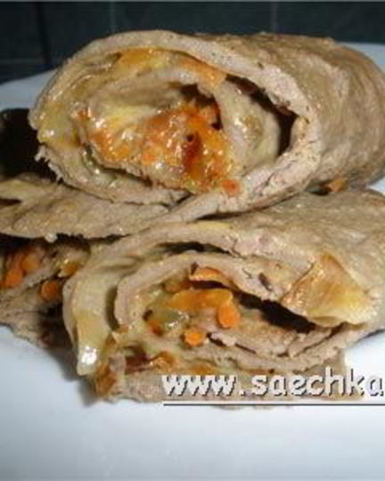 Рецепт печеночных рулетиков