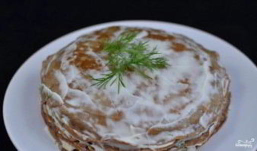 торт из куриной печени