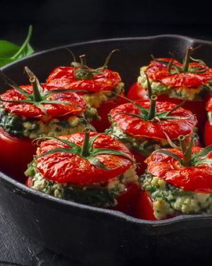 Помидоры фаршированные с сыром фета