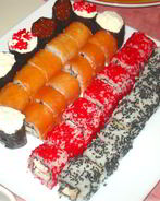 Домашние сырные роллы и суши