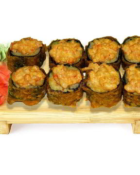 Горячие роллы с крабовыми палочками