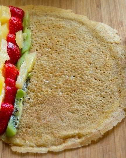 Рецепт легких сладких роллов с творожно-фуктовой начинкой