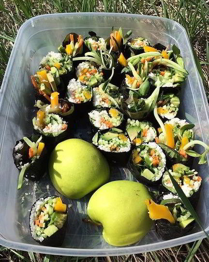 Рецепт овощных роллов без риса