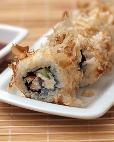 Рецепт ролла в стружке тунца