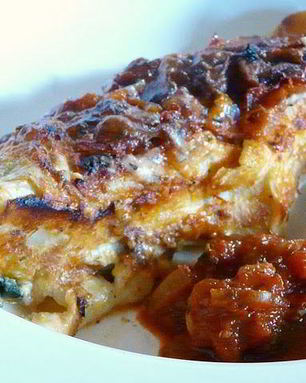 Роллы из лазаньи