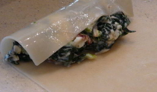 роллы из лазаньи