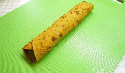 роллы из тыквы со шпинатом, копченостями и фисташковым майонезом